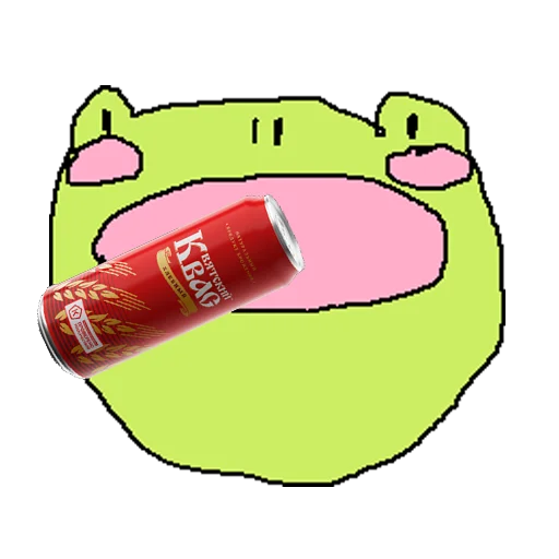 🥤 Стикер «cursed frog Runta!! (runtadesu)» для Telegram
