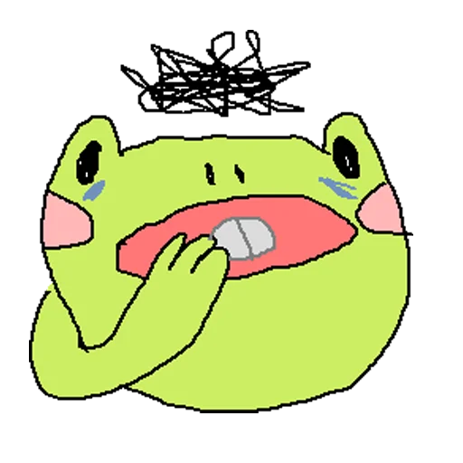 💀 Стикер «cursed frog Runta!! (runtadesu)» для Telegram