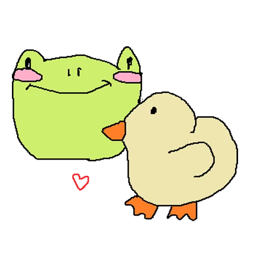 🤍 Стикер «cursed frog Runta!! (runtadesu)» для Telegram