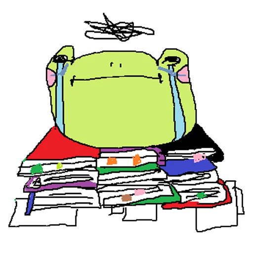 🤯 Стикер «cursed frog Runta!! (runtadesu)» для Telegram