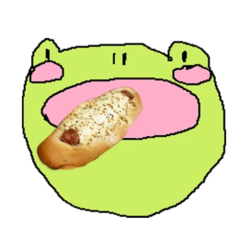 🌭 Стикер «cursed frog Runta!! (runtadesu)» для Telegram