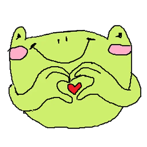 ❤️ Стикер «cursed frog Runta!! (runtadesu)» для Telegram