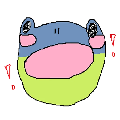 😱 Стикер «cursed frog Runta!! (runtadesu)» для Telegram