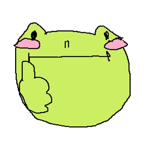 👍 Стикер «cursed frog Runta!! (runtadesu)» для Telegram