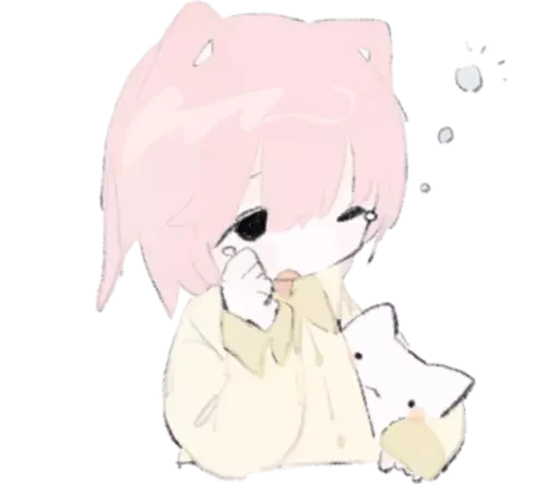 😴 Стикер «cute chibi» для Telegram