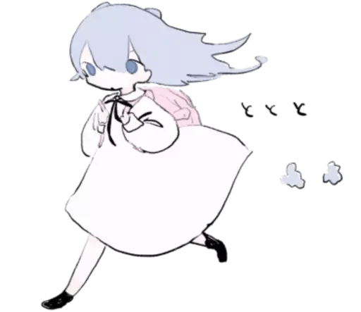 🏃‍♀ Стикер «cute chibi» для Telegram