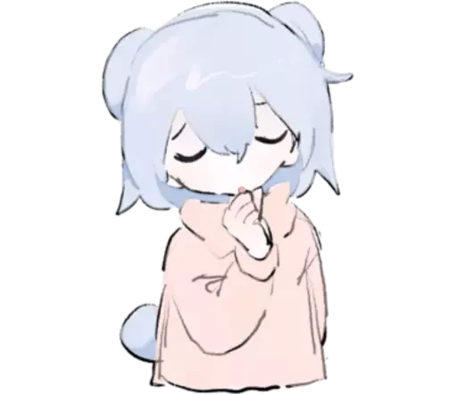 😌 Стикер «cute chibi» для Telegram