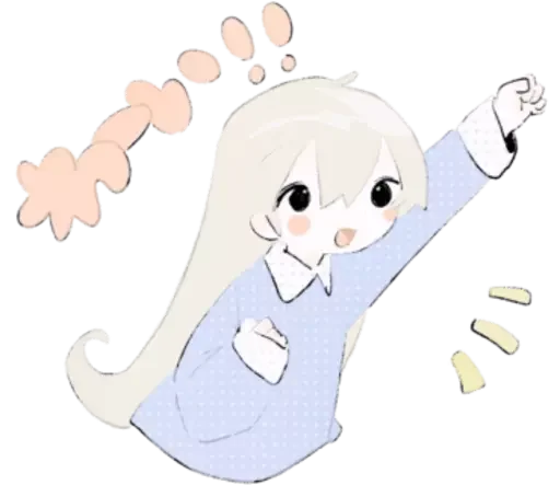 ✊ Стикер «cute chibi» для Telegram