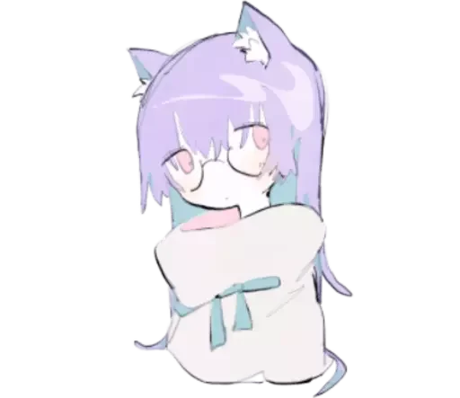 🤔 Стикер «cute chibi» для Telegram
