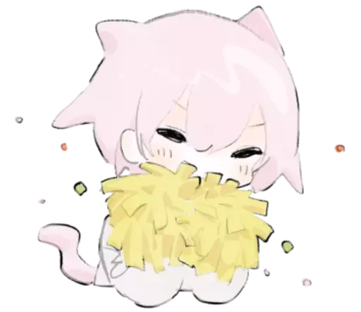 🎊 Стикер «cute chibi» для Telegram