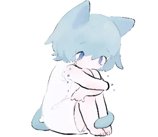😭 Стикер «cute chibi» для Telegram