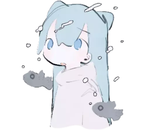 ❄ Стикер «cute chibi» для Telegram