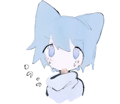 😕 Стикер «cute chibi» для Telegram