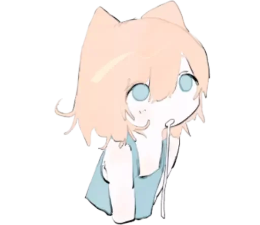 🤤 Стикер «cute chibi» для Telegram