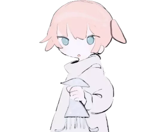 😐 Стикер «cute chibi» для Telegram
