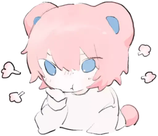 🤬 Стикер «cute chibi» для Telegram