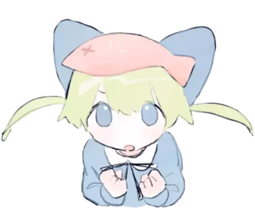 😯 Стикер «cute chibi» для Telegram