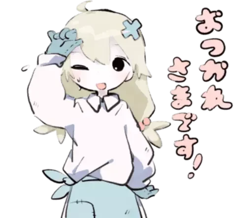 😓 Стикер «cute chibi» для Telegram