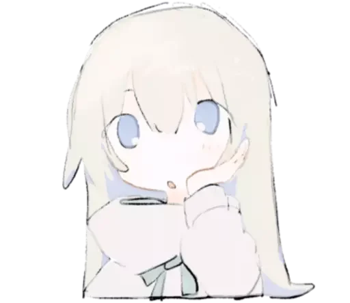 😮 Стикер «cute chibi» для Telegram