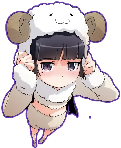 😳 Стикер «Ruri Gokou» для Telegram