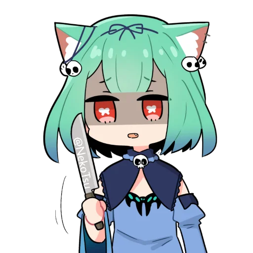 🔪 Стикер «Rushia Uruha» для Telegram