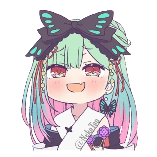 🦋 Стикер «Rushia Uruha» для Telegram