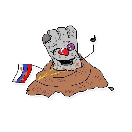 😀 Стикер «Квадратный Ватник» для Telegram