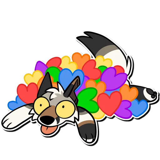 ❤️ Стикер «Russ & Ruckus» для Telegram