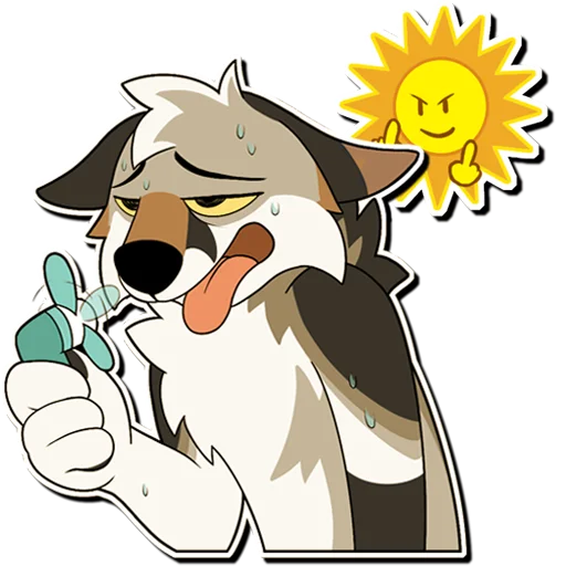 ☀️ Стикер «Russ & Ruckus» для Telegram