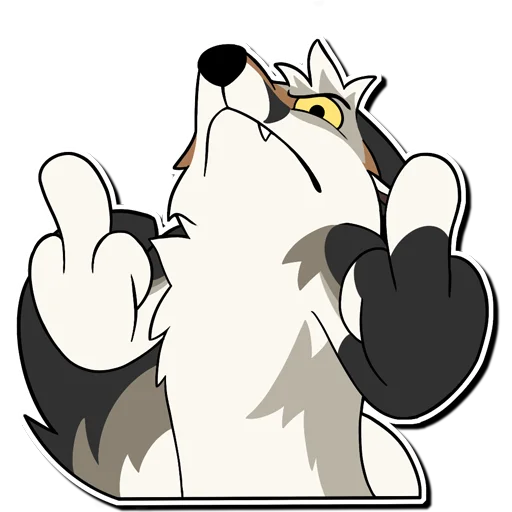 🖕 Стикер «Russ & Ruckus» для Telegram