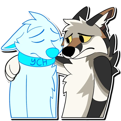 🙁 Стикер «Russ & Ruckus» для Telegram