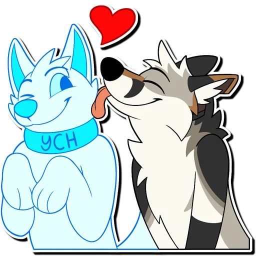 😘 Стикер «Russ & Ruckus» для Telegram