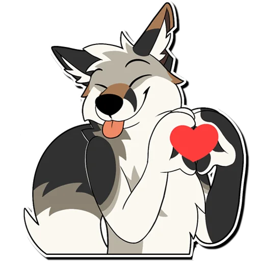 ❤️ Стикер «Russ & Ruckus» для Telegram