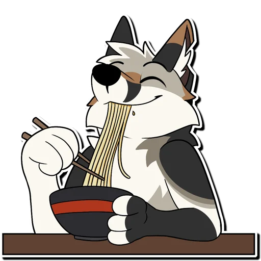 🍜 Стикер «Russ & Ruckus» для Telegram