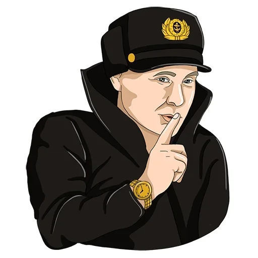 🤫 Стикер «Владимир Путин» для Telegram