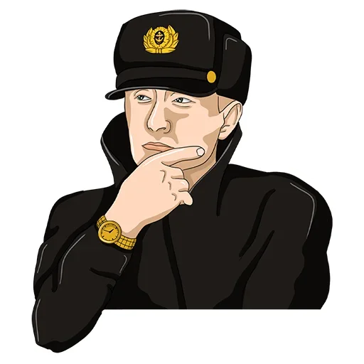 🤔 Стикер «Владимир Путин» для Telegram