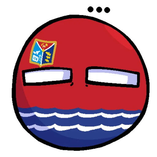 😐 Стикер «Россия в Countryballs» для Telegram