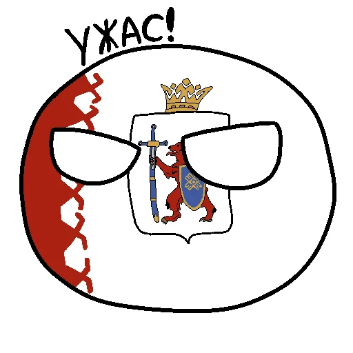 😠 Стикер «Россия в Countryballs» для Telegram