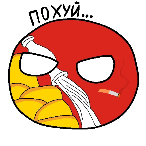 😡 Стикер «Россия в Countryballs» для Telegram