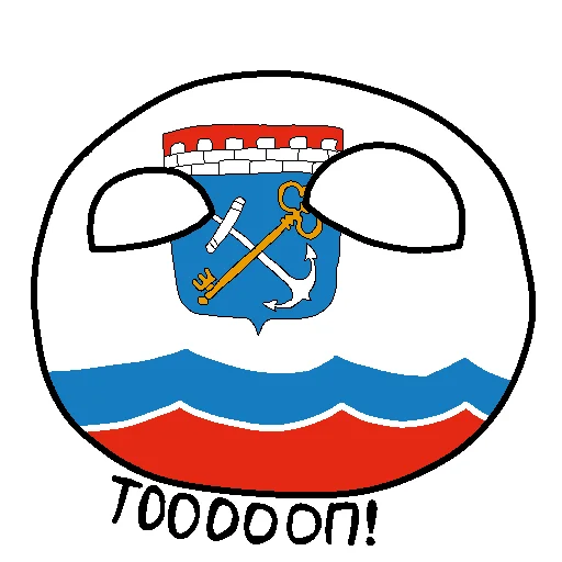 🔝 Стикер «Россия в Countryballs» для Telegram