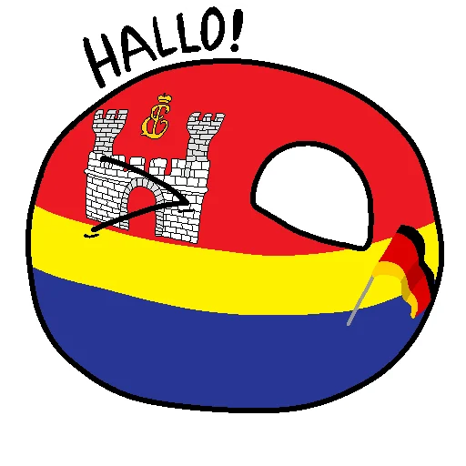 🇩🇪 Стикер «Россия в Countryballs» для Telegram