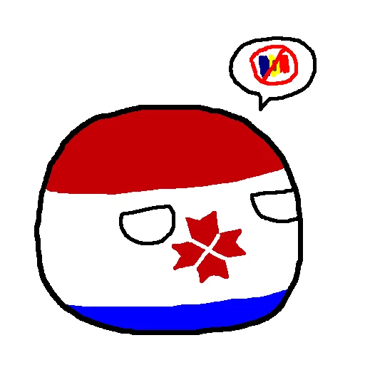 🇲🇩 Стикер «Россия в Countryballs» для Telegram