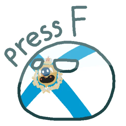 😱 Стикер «Россия в Countryballs» для Telegram