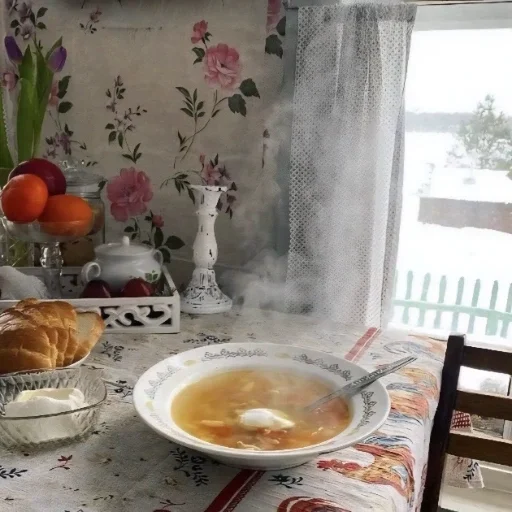 🍽️ Стикер «Русская эстетика» для Telegram