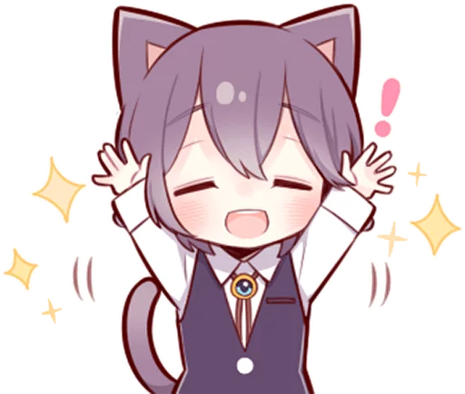 😄 Стикер «Russian Blue Kitten» для Telegram