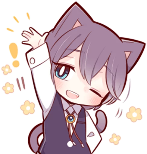 🙌 Стикер «Russian Blue Kitten» для Telegram