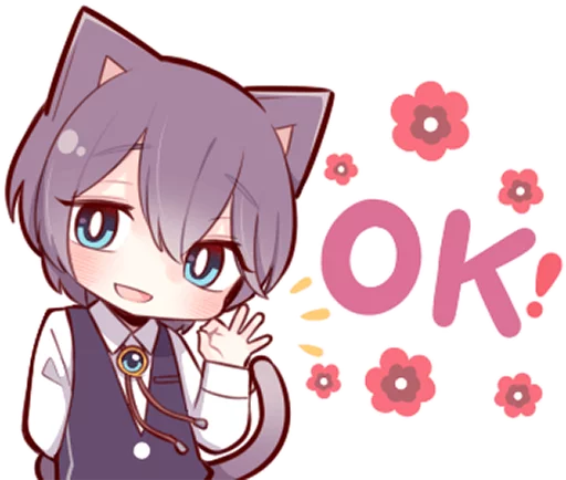 🆗 Стикер «Russian Blue Kitten» для Telegram