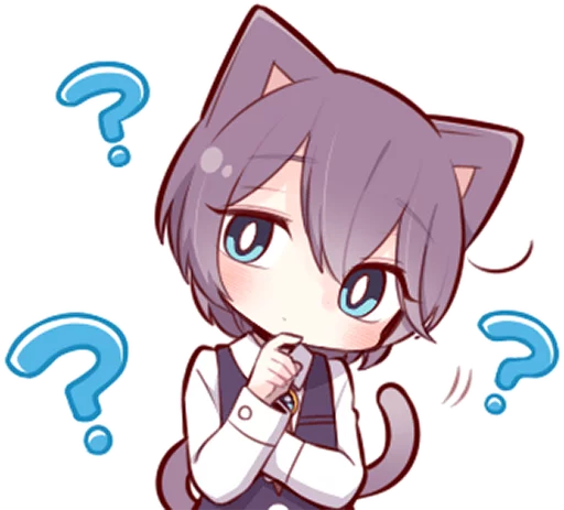 ❓ Стикер «Russian Blue Kitten» для Telegram