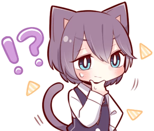 ⁉️ Стикер «Russian Blue Kitten» для Telegram