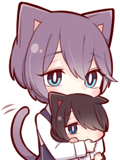 😶 Стикер «Russian Blue Kitten» для Telegram